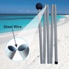 BRONOM Beach Canopy Beach Tent 11X11 FT Beach Shade Canopy
