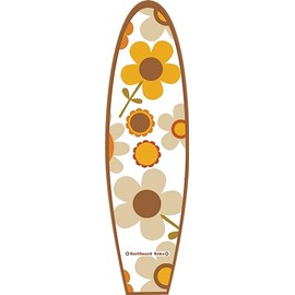 Surfboard Soks-Sticker-Bumper Sticker-Waterproof Sticker-Vinyl Sticker-Decal Sticker-Beach-Ocean-Surfing-Surf-Laptop-Water Bottle-Widows-Cars-Surfboard Sticker-70's Retro Sticker-Daisy-Tawny Daisy