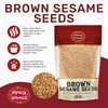 Spicy World Natural Brown Sesame Seeds 3 LB (48oz) -