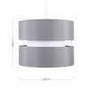 MiniSun MiniSun | Modern 2 Tier Ceiling Light Shades in