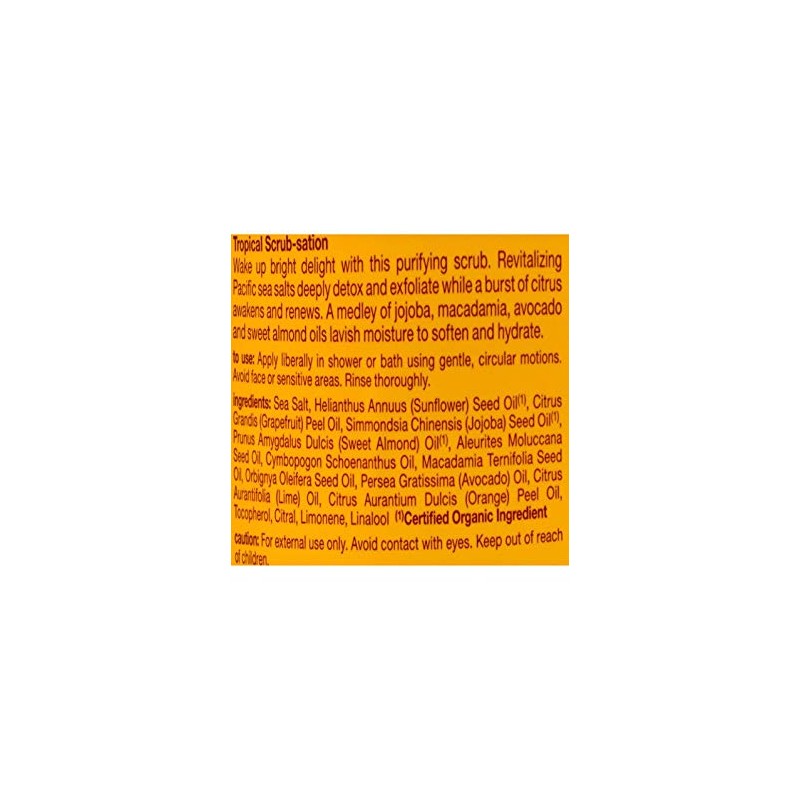 ALBA BOTANICA BODY SCRUB,SEA SALT, 14.5 OZ