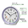 rizumu時計工業 (rhythm) 置ki時計 Purple 11.4x11.2x6.2 cm Alarm Clock Analog Display Continuous