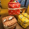 Cute Cat Holding Hands Pouch Large Capacity Travel Toiletry Bag NO.2 5ea
