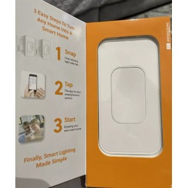 Switchmate RSM001W Snap-On Instant Smart Rocker Light Switch Built In Voice Cont