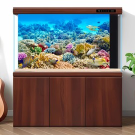 Ocean World Aquarium Background Under The Sea Tropical Fish Coral Reef Terrarium Background Underwater Marine life Fish Tank Background Colorful Corals Blue Seabed Fish Tank Backdrop Decors 30x18in