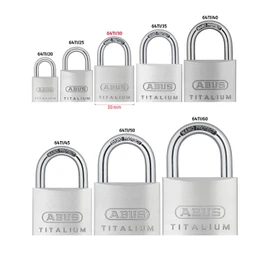 ABUS 64ti/30HB60 Titalium Padlock 30mm x 60mm Long Shackle