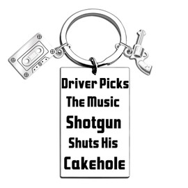 Iweca Supernatural Merch Supernal Merchandise Fan Keychain Gifts For Him Her Funny Best Friend Driver Picks The Music Shtgun Shts His Cakehole Birthday Lover Graduation Supernatural Car Accessories