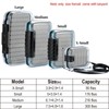 Dr.Fish Fly Fishing Box, Flies Storage Case Waterproof Silicone Double