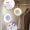 Iwinna Motion Sensor Night Light, Rechargeable, 3 Color Modes Nightlight,