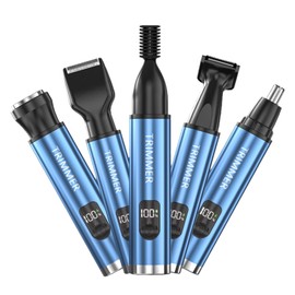 perfeclan Nasenhaarschneider für Männer, professionell, tragbar, für Frauen und Männer, wasserdicht, Körperpflegegerät für Männer, elektrischer Haarschneider, Blau