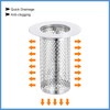 sourcing map 2 Pack Shower Drain Strainer, 3.1" x 2.2"
