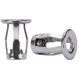 10Pcs Stainless Steel M5 Jack Nut Threaded Insert Petal Nuts Nutserts Jacknut Srew Anchor Spider Rivnut Blind for Plastic Polywood Pressboard Hardboard