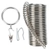 Curtain Rings and Hooks Clip,25mm Inside Diameter,Complete Set with Curtain