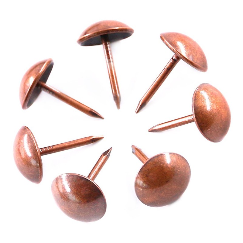 Hilitchi 200-Pieces 7/16''(11mm) Antique Tacks Nail Pins Upholstery Nail Tacks