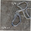 NOLITOY 20pcs Stainless Steel Safety Cable with Loops Antidrop Design