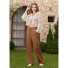 AVICHIC Women Linen Pants Wide Leg Palazzo Pants Cotton Linen