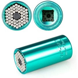 Universal Socket Wrench 7-19mm Multi-Function Hand Tools Wrench Drill Adapter Repair Tool Kit Gadgets Gifts for FatherMen,DIY Handyman,Guys Green