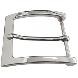 BELTINGER Belt Buckle 4.0 cm | Buckle Interchangeable Buckle Belt Buckle 40 mm Solid | Pin Buckle | Interchangeable Belt up to 4 cm, glossy silver