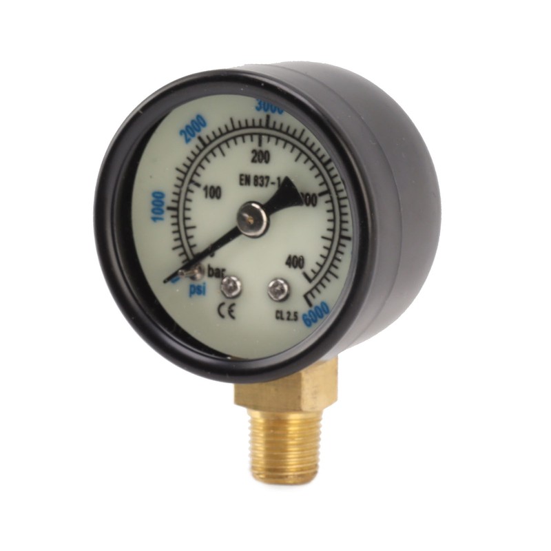 6000psi Dual Scale Pressure Gauge 1/8 Npt Connection Pressure Gauge