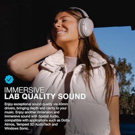 JLab JBuds Lux ANC - Auriculares inalámbricos, malva, cancelación activa inteligente de ruido, sonido personalizable, audio espacial y Bluetooth LE Audio compatible, auriculares Bluetooth premium para