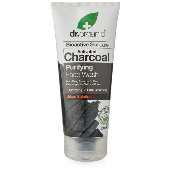 DR ORGANIC Charcoal Face Wash, 0.2429 kg,DR00545