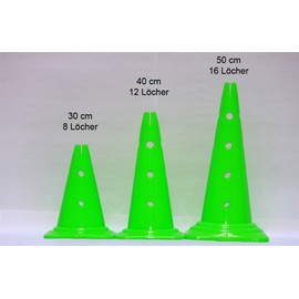 Agility Dog Sports, Multi-Purpose Cone with Holes, 30 cm, Various Colours, light green