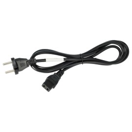vhbw Power cable earthing contact plug compatible with Roland A-90EX, Alpha Juno 1, Alpha Juno 2, D-10, D-20, D-50, A-110, A-90 - C9 socket, 2 m