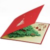 ENJOYPRO Christmas Card 8PCS, 3D Pop Up Christmas Tree Greeting