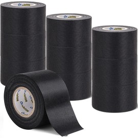Wire Harness Tape Bulk, 2-Inch by 50-Ft (10-Pack) Adhesive High Noise Resistance Heat Proof Chemical Fiber Fabric Electrical Tape for Automotive Electrical Wrap Protection Insulation Cable Fixed