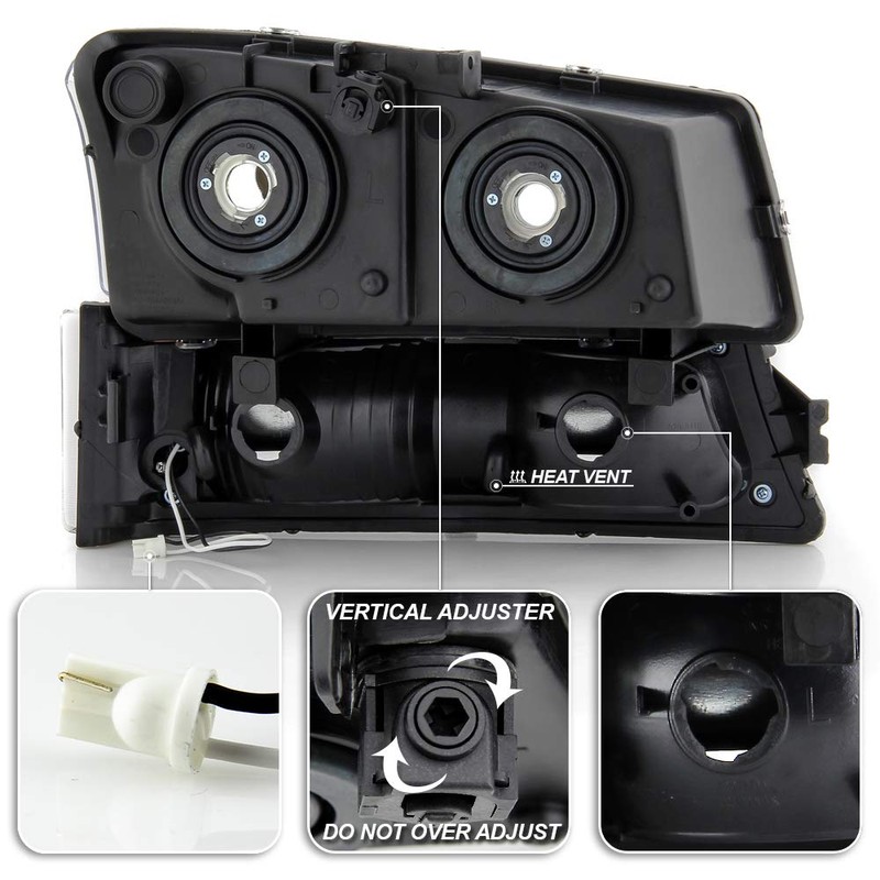 ACANII - For 2003-2006 Chevy Silverado 1500 2500 3500 Black