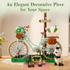 PANTASY Vintage Flower Bicycle Building Set with Spring Picnic Scene