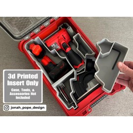 Jonah Pope Design M12 Cut Off Tool Insert for Milwaukee Packout | Jonah Pope (Insert Only) - Safety Green