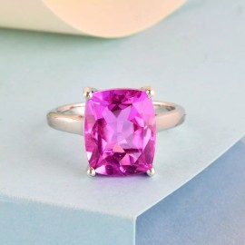 Unbranded GORGEOUS 5.75ctw Patroke Quartz Triplet Ring Platinum Plated Size 7