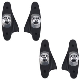 2pair Bike Brake Pads, 50mm/1.97inch Black Rubber Road Brake Pad Bicycle Brake Blocks Road Fixed Gear Accessory