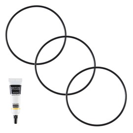 HQUA WF1008 O-Rings for 20" Water Filter Housings, 3 Pack, with Silicone Lubricant