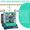FANCYOU Compressible Packing Cubes Portable Hanging Closet Shelves 17"x12"x24" Extendable