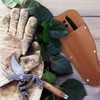 2 Pcs Garden Leather Sheath Tool,WideSmart Garden Leather Sheath Pouch