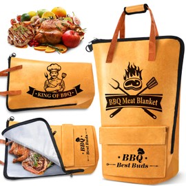 KEZKALS Gifts for Men, BBQ Blanket for Resting Meat 21.6'', Birthday Gifts for Men, Him, Smoker Insulated Grill Meat Resting Blanket for Brisket, Beef, Turkeys, Mens Gifts for Husband Dad, Stocking Stuffers for Mens Adults