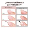 Esmalte Gel Uvled De Refuerzo 15ml Para Uñas Cherimoya
