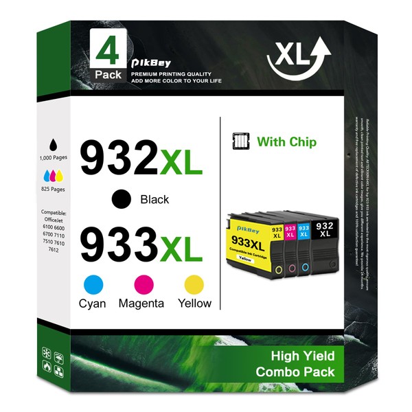 932XL 933XL Ink Cartridge Combo Pack Compatible 932XL 933XL Ink