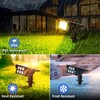 MEIKEE Solar Spot Lights Outdoor 2 Pack Warm White 3000K