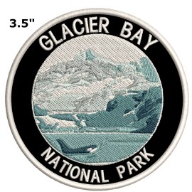 Athena Brands Glacier Bay National Park Embroidered Patch Hook & Loop Applique Souvenir Gift