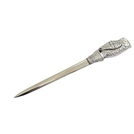 Cavagnini, Elegant stainless steel and pewter letter opener gift box included. (Owl)