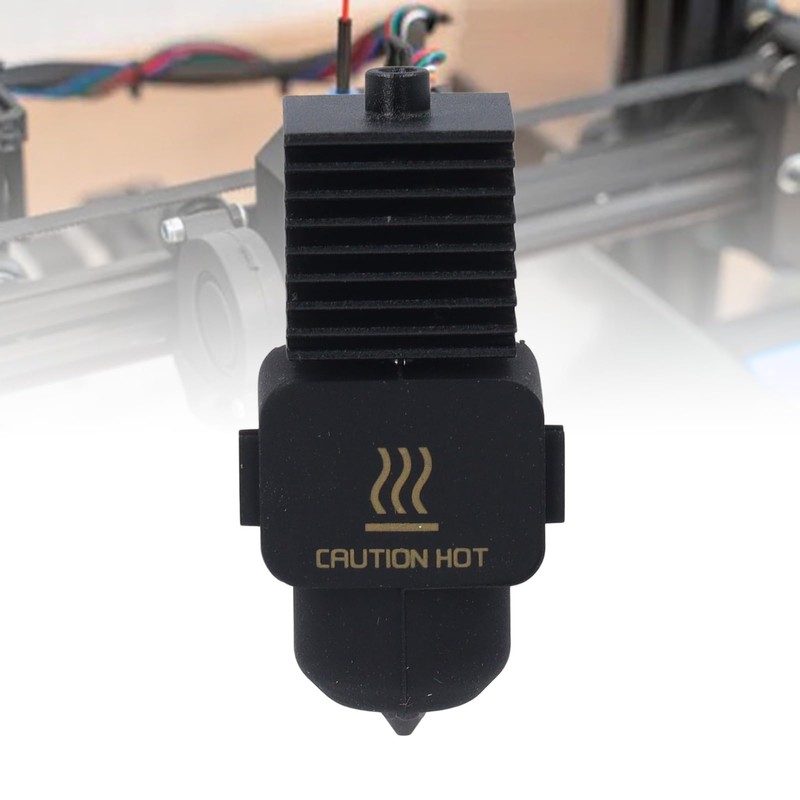 Nozzle Hot End Kit, Removable Steel Nozzle, Brass Heating Block