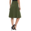 Urban CoCo Women's A-Line Elastic High Waist Flare Work Midi