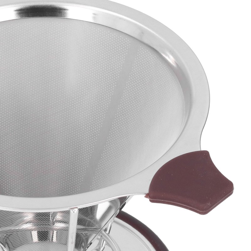 Reusable Coffee Dripper Stainless Steel Silicone Reusable Coffee Filter with