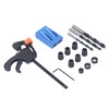 15Pcs Pocket Hole Jig 15° Aluminum Alloy Inclined Hole Drilling