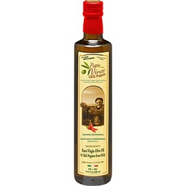 Papa Vince Chili Oil - Family Harvest 2020/21 Sicily, Italy. Mildly Spicy, Made from organic ingredients, Unrefined, NO PESTICIDES, NO GMO, Keto, Paleo, Vegan