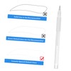 NOLITOY Embroidered Eyebrow Pen Tattoo Positioning Tool Makeup Marking Pen