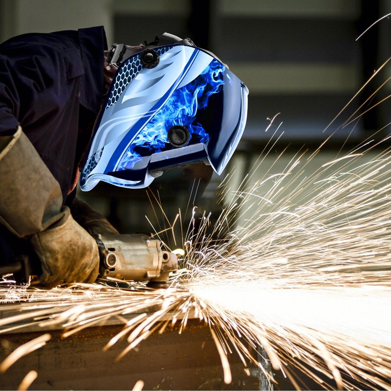 DUTTY Welding protective mask, head mounted argon arc welding LCD